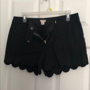 Jcrew ripple black shorts